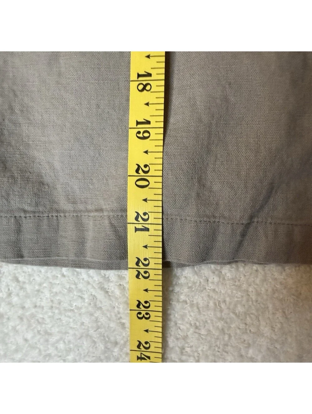 American Tall Men’s 40XT Linen Cotton Flat Front Khaki Shorts Beige